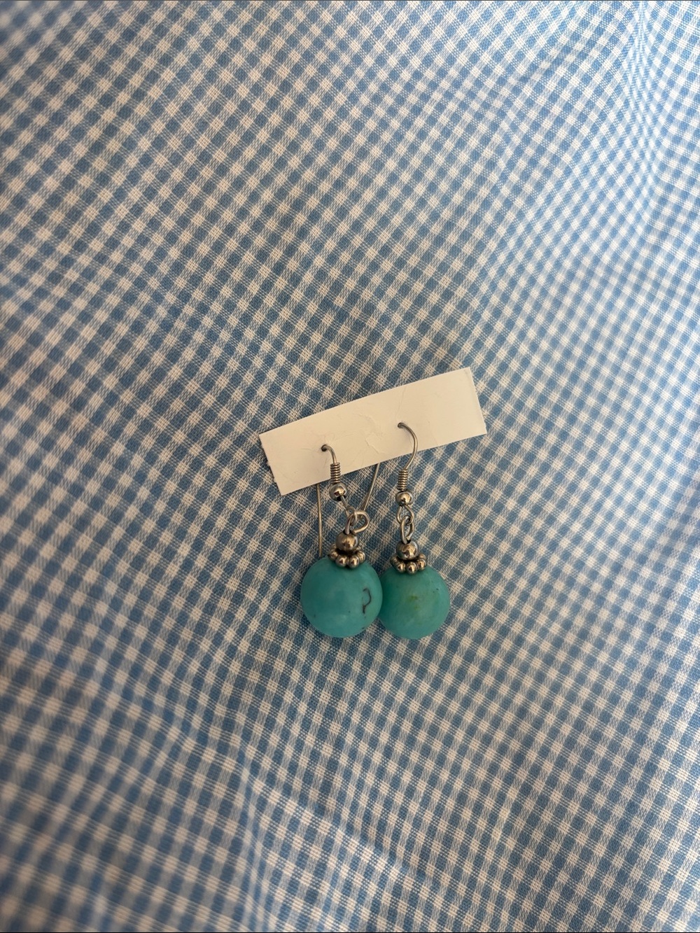 Turquoise Drop Bead Earrings - Women Jewelry